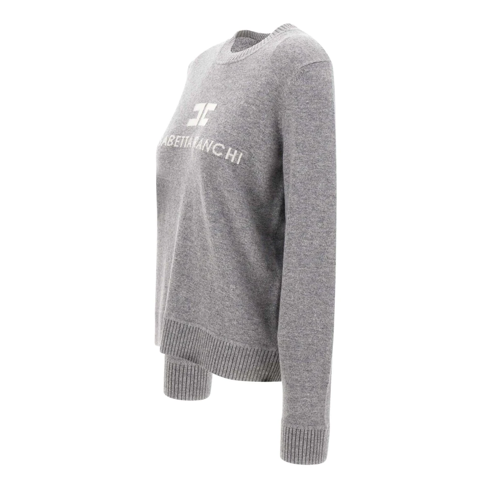 Elisabetta Franchi Grijze Sweaters voor Vrouwen Gray Dames