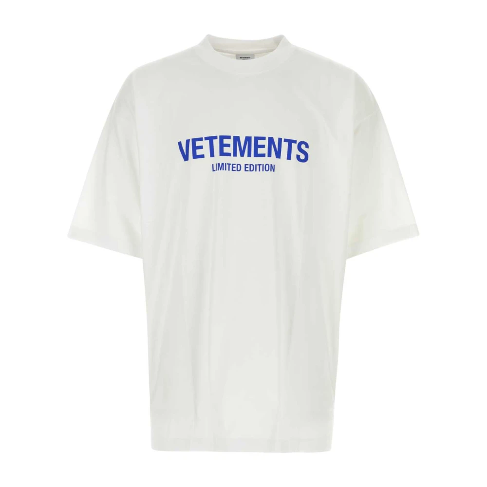 Vetements Klassiek Wit Katoenen T-shirt White Dames