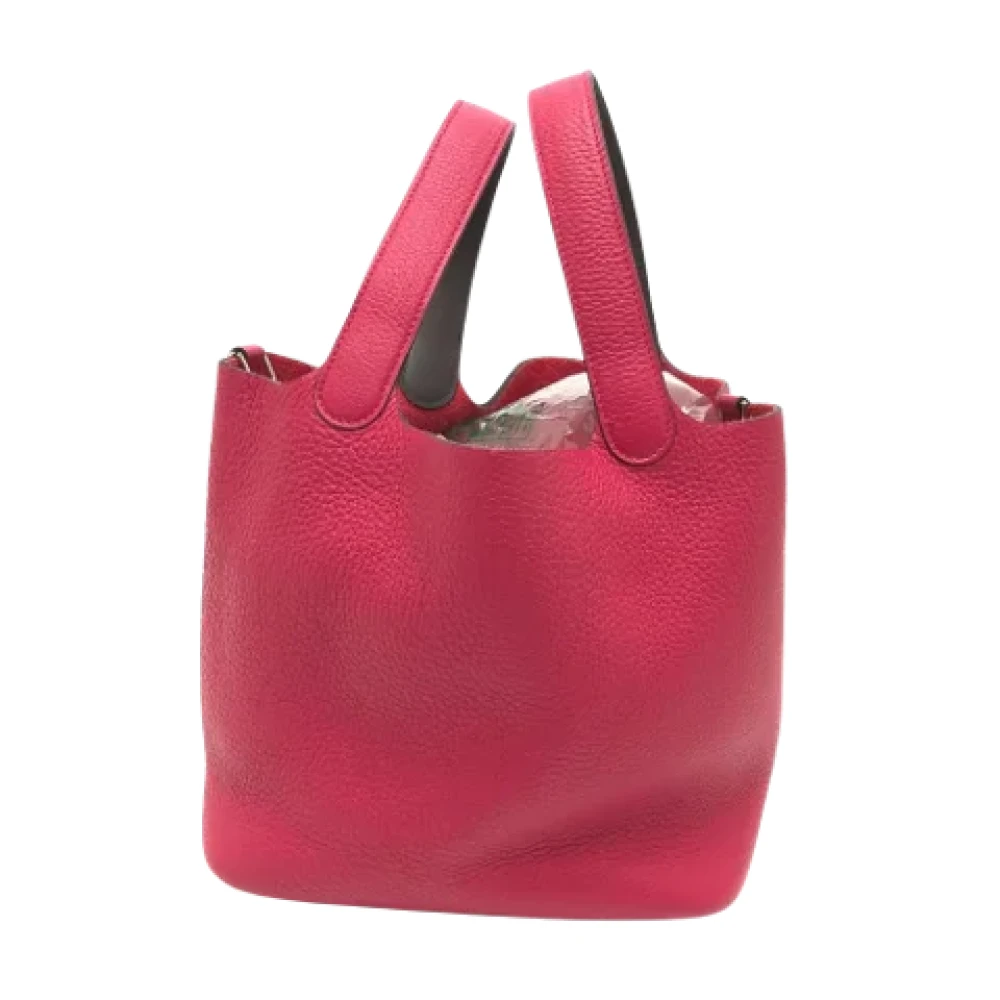 Hermès Vintage Pre-owned Leather handbags Pink Dames