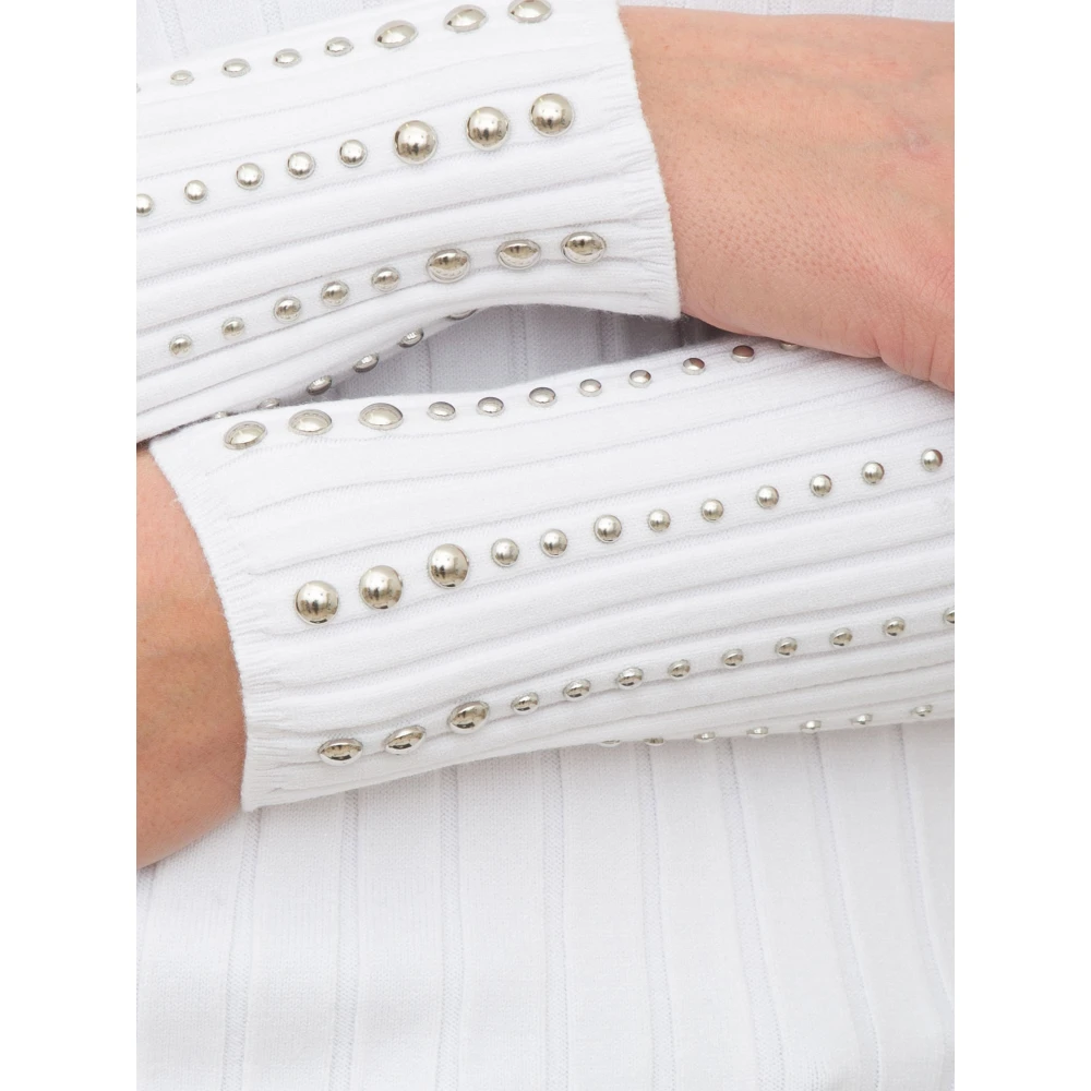 Liu Jo Witte Trui met Moderne Stijl White Dames