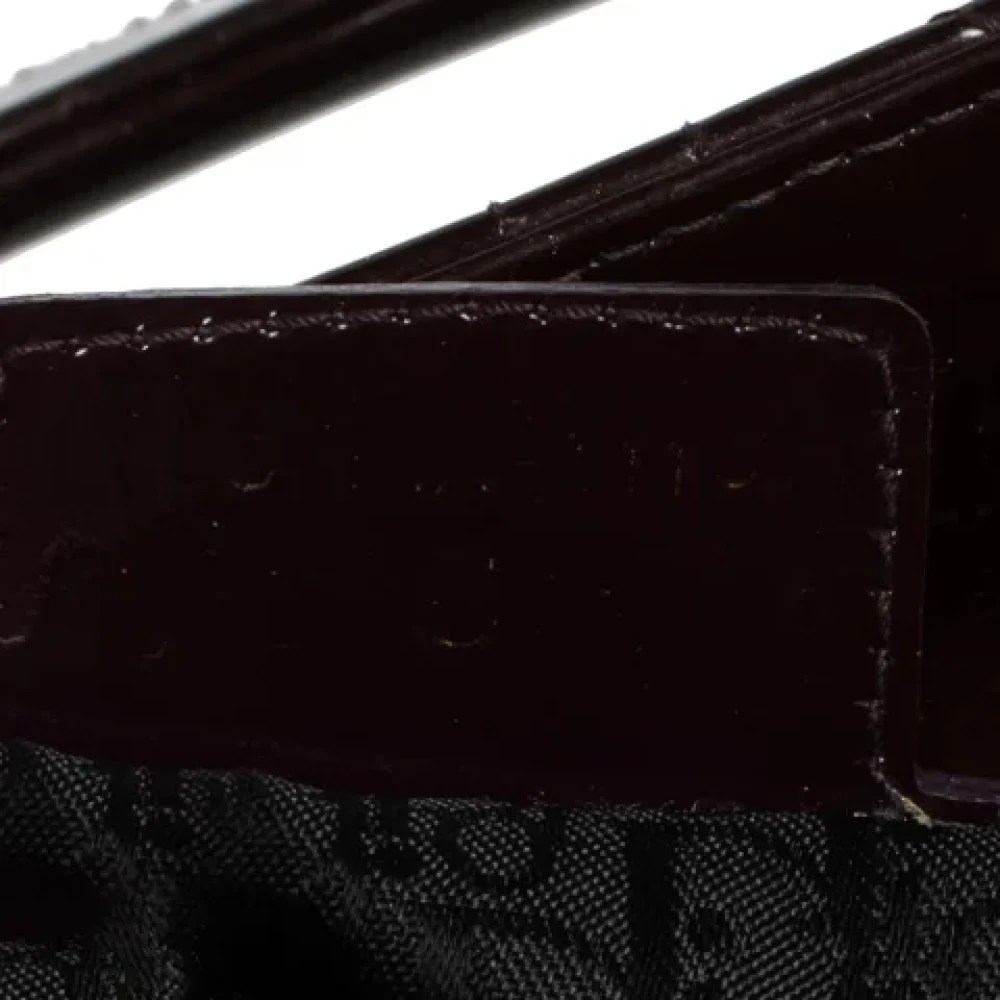 Dior Vintage Pre-owned Leather dior-bags Purple Dames