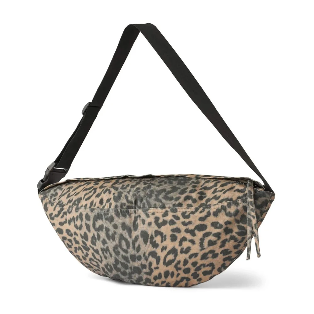 Rabens Saloner Leopard Crossbody Väska Mona Modell Brown, Dam