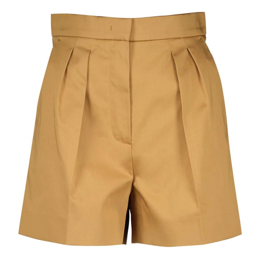 Max Mara Vrouw Bruin Korte Broeken Dames, 2XS, Katoen, Short