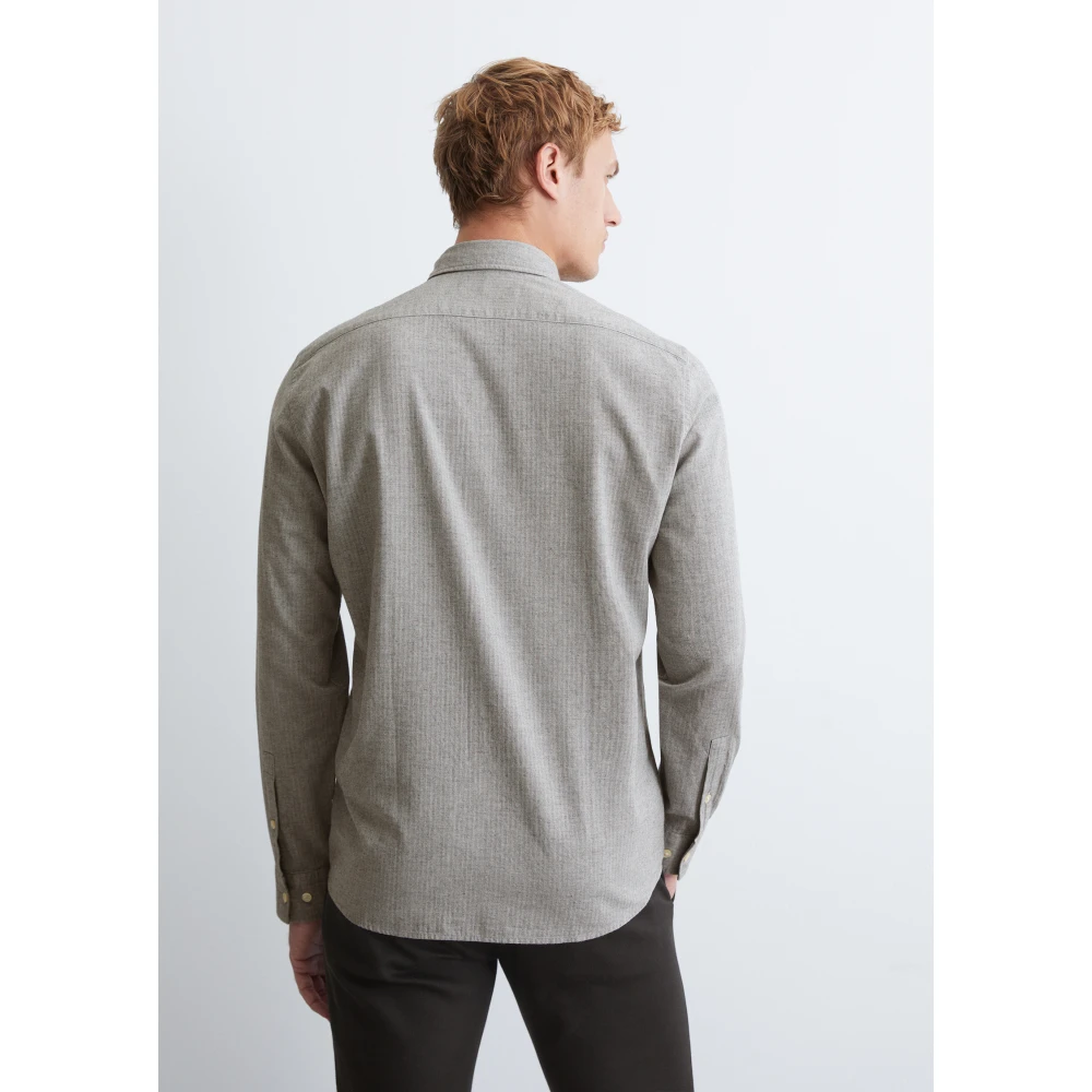 Marc O'Polo Gewoon overhemd Gray Heren