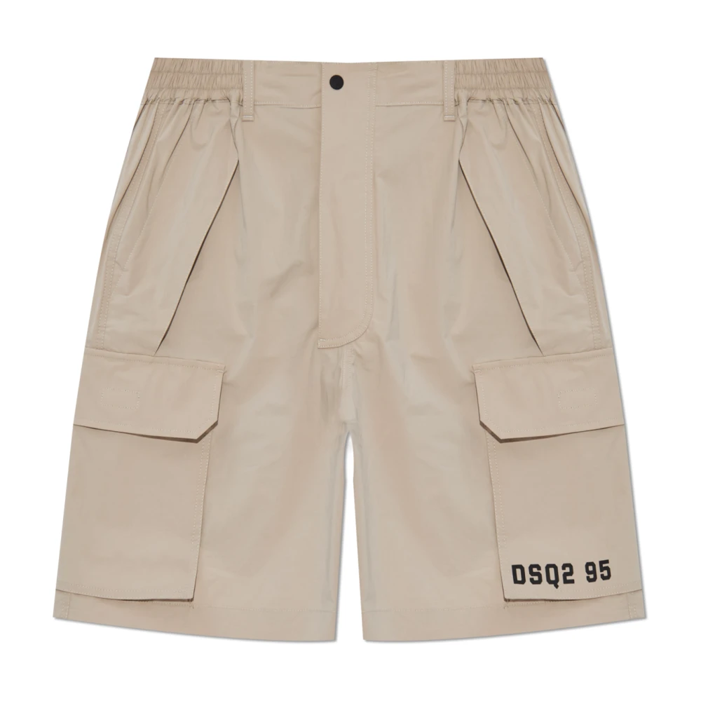 Dsquared2 Gedrukte shorts Beige Heren