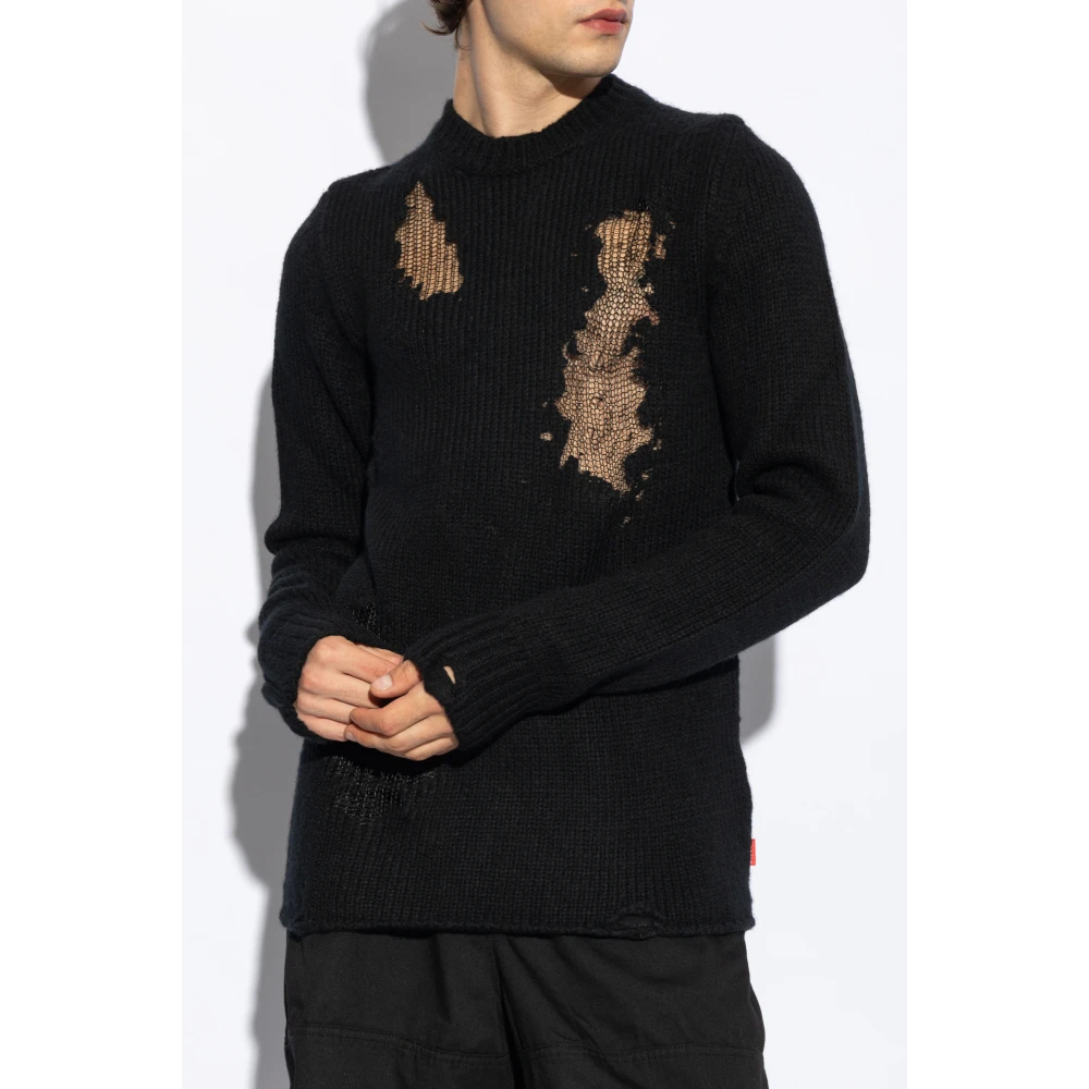 Diesel Wollen trui K-Norman Black Heren