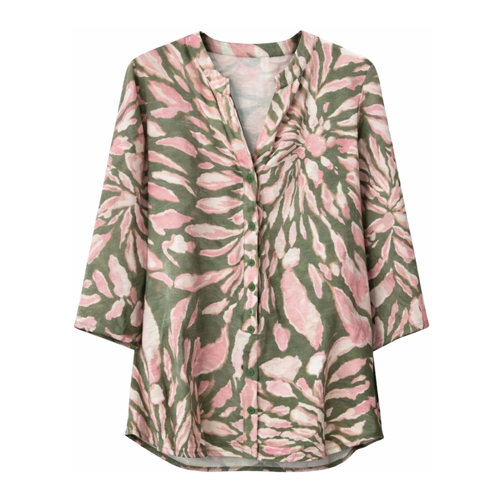 2-Biz Women's Multicolor Floral Shirt - Shirts - 2XL - Blouses & Shirts