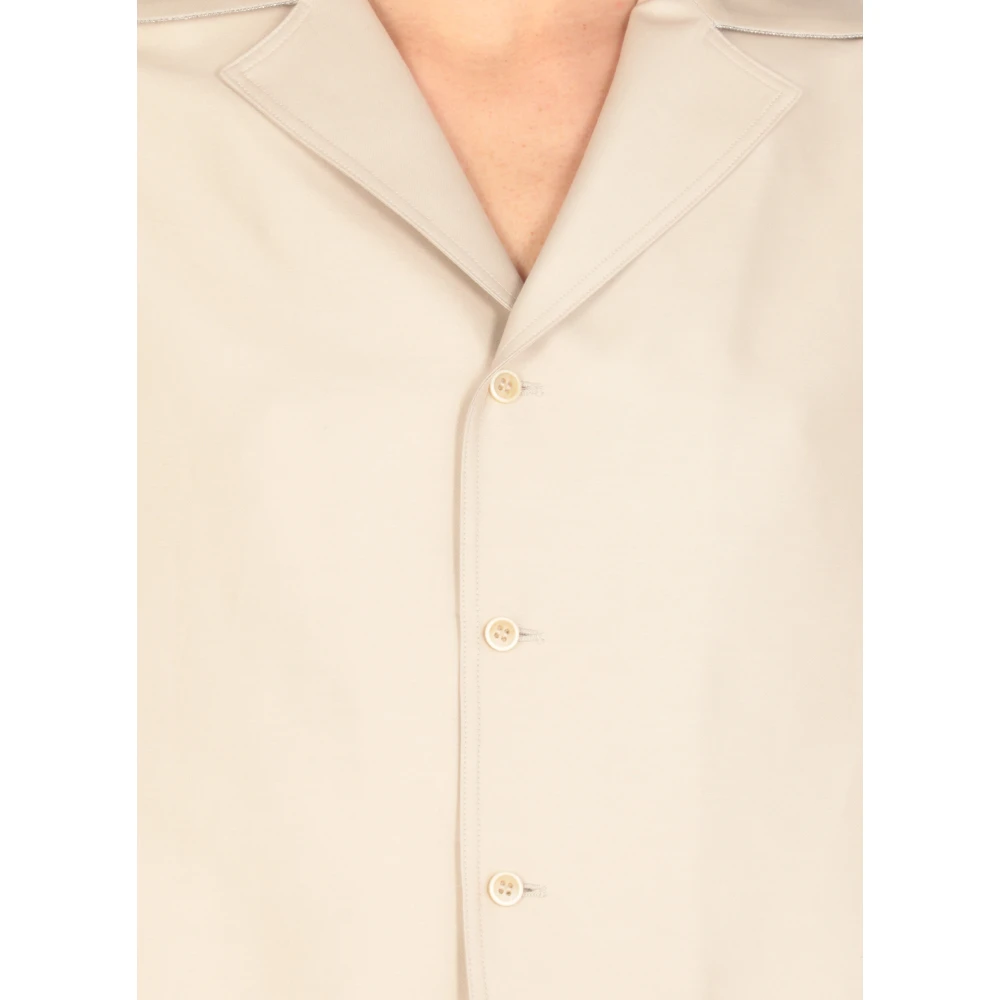 Fabiana Filippi Beige Katoen Zijden Blazer Vrouw Beige Dames