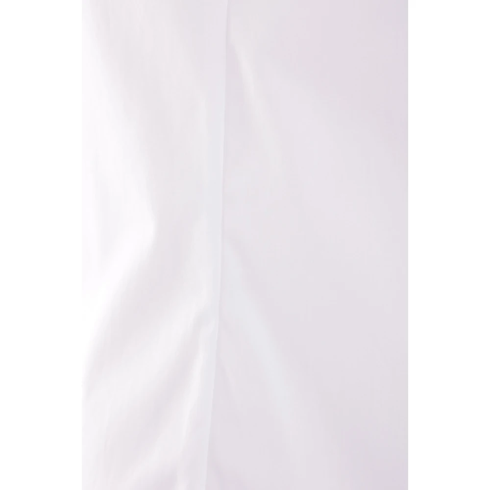 Dries Van Noten Wit Katoenen Poplin Overhemd White Dames