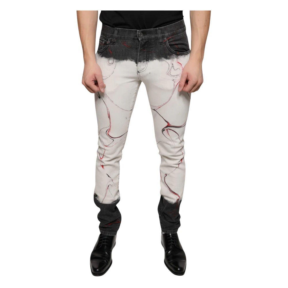Dolce & Gabbana Uomo Multicolor Jeans, E, M, New,