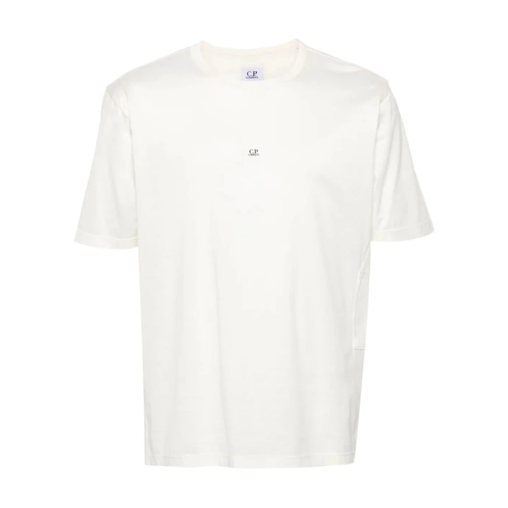 C.P. Company Wit Jersey No Gravity T-shirt White Heren