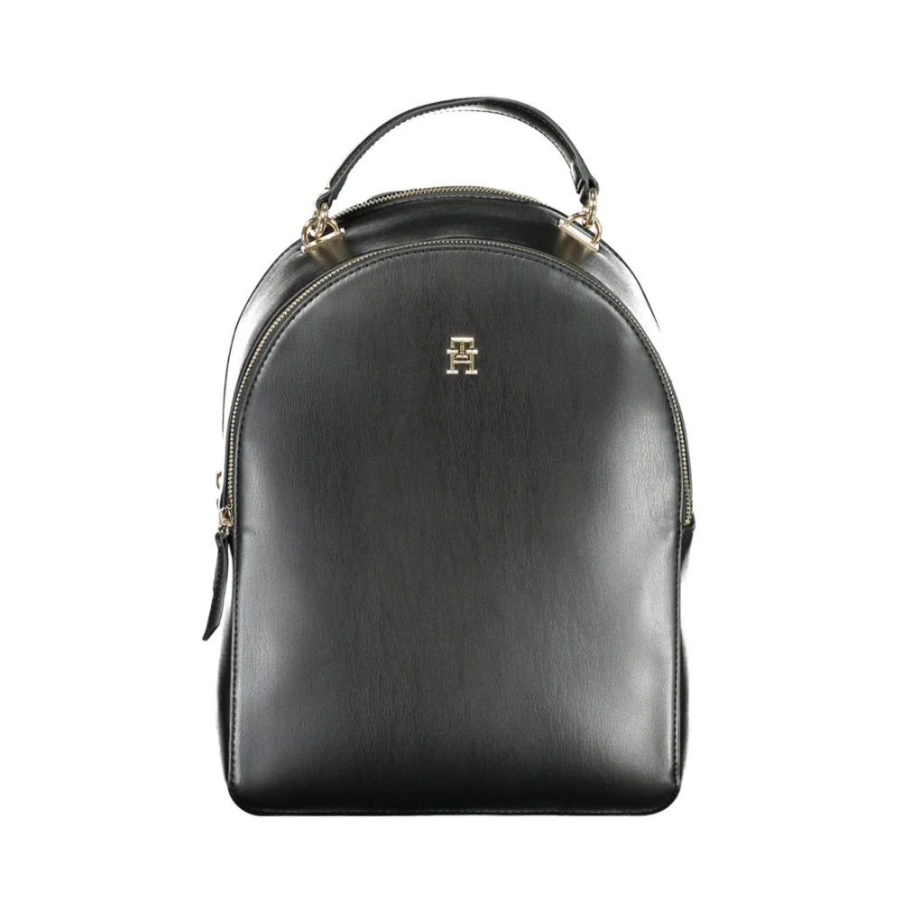 Tommy Hilfiger Zwarte Polyethyleen Rugzak Black Dames