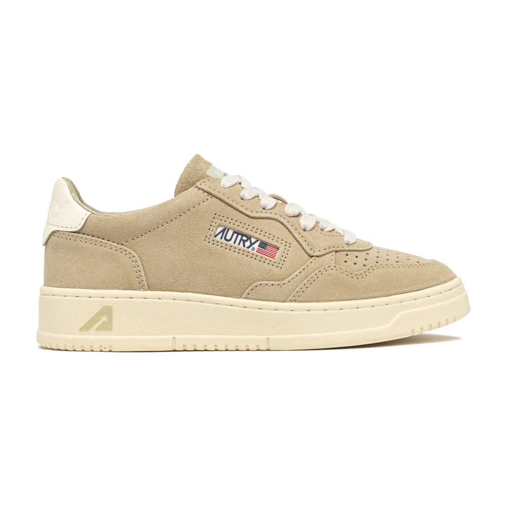 Autry Women's Beige Medalist Low - Sneakers - 7 Uk - Shoes