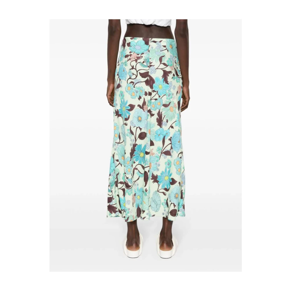 Stella Mccartney Multicolor Mint Midi Rok Multicolor Dames