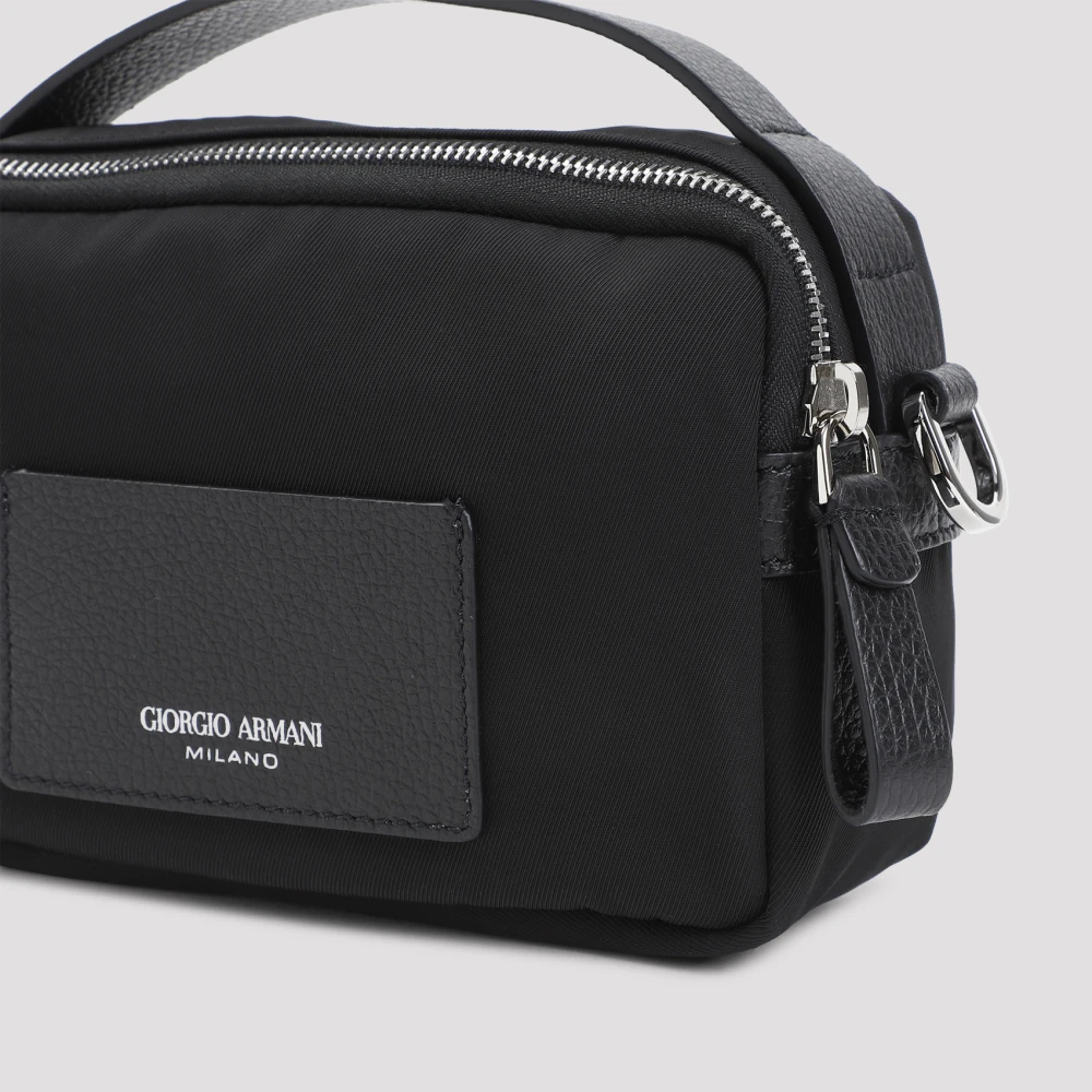 Giorgio Armani Stijlvolle Cross Body Box Tas Black Dames