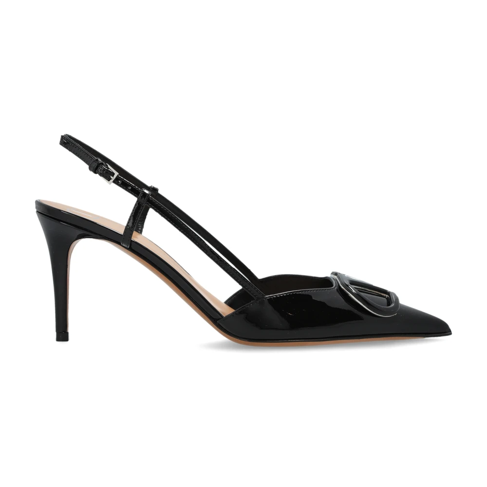 Valentino Garavani Pointed Toe Slingback Heel - Female - Pumps - Black - 3 1/2 Uk - Shoes