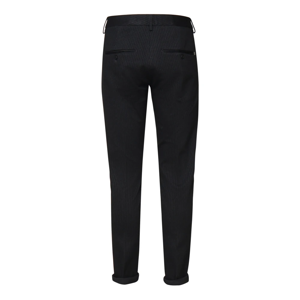 Dondup Slim-Fit Zwarte Broek Black Heren