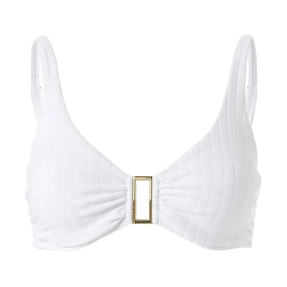 Melissa Odabash Witte Gestreepte Bikini Top Bel Air White Dames