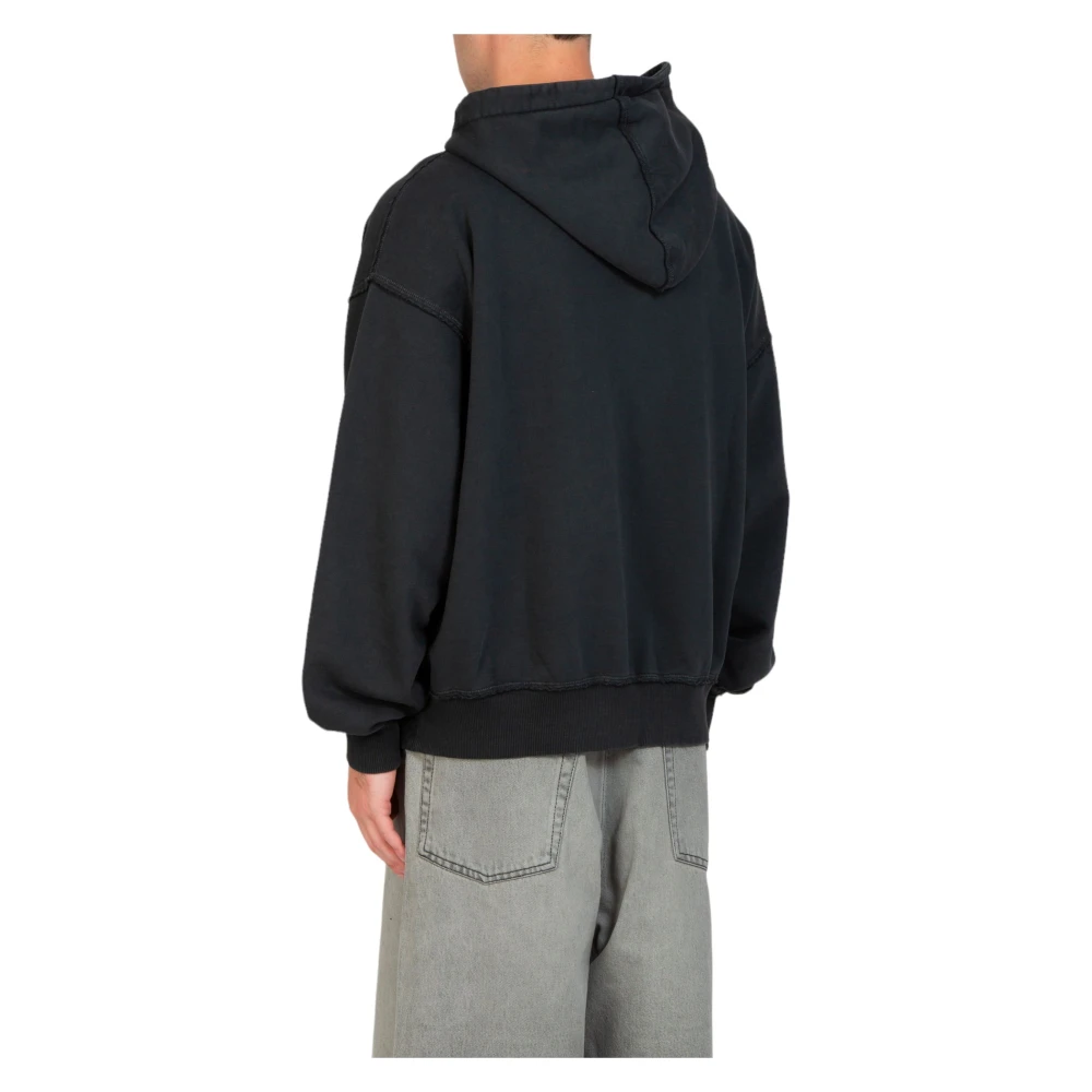 Misbhv Gewassen Zwarte Mush Print Hoodie Black Heren