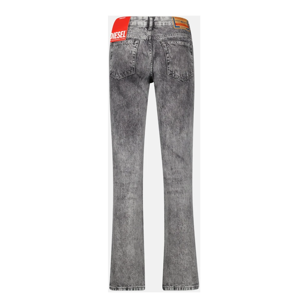 Diesel Strass Jeans 1989 D-Mine Rechte Snit Gray Dames