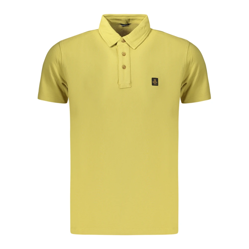 Refrigiwear Mannelijk Geel Tops Heren, L, Katoen, Mirror Piquet Polo Shirt