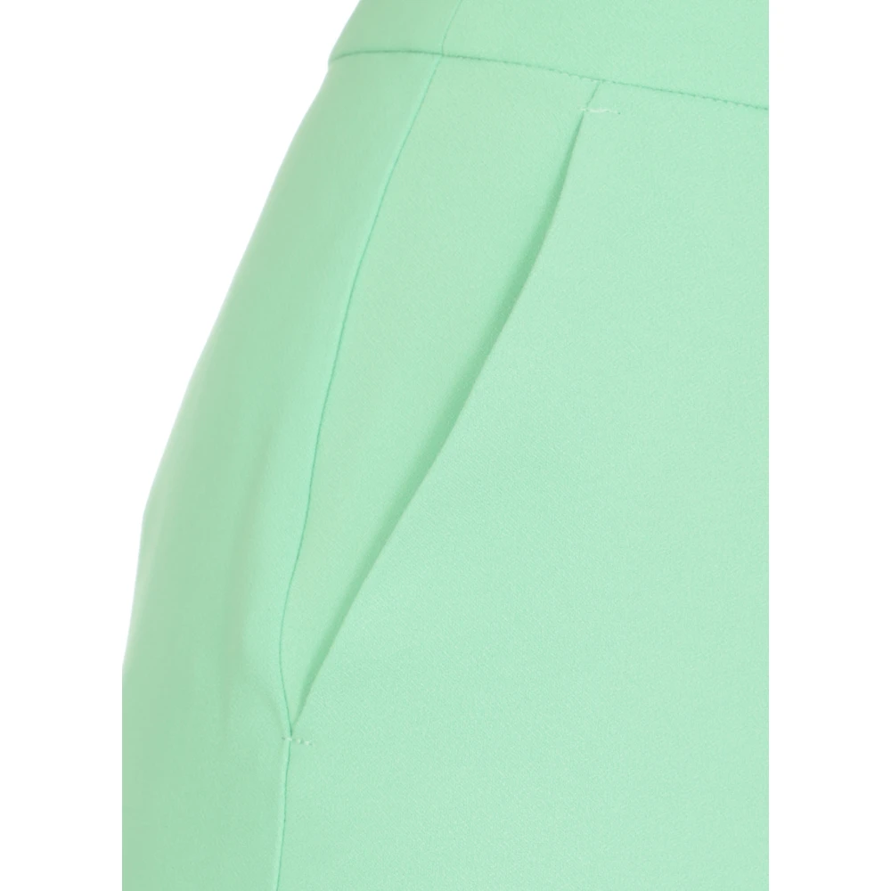 pinko Cropped Trousers Green Dames