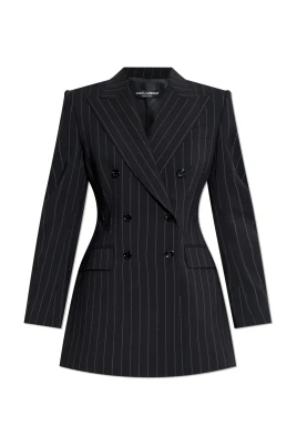 Blazer med randigt mönster