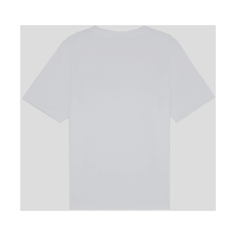 Maison Kitsuné Vos Katoenen T-Shirt White Heren