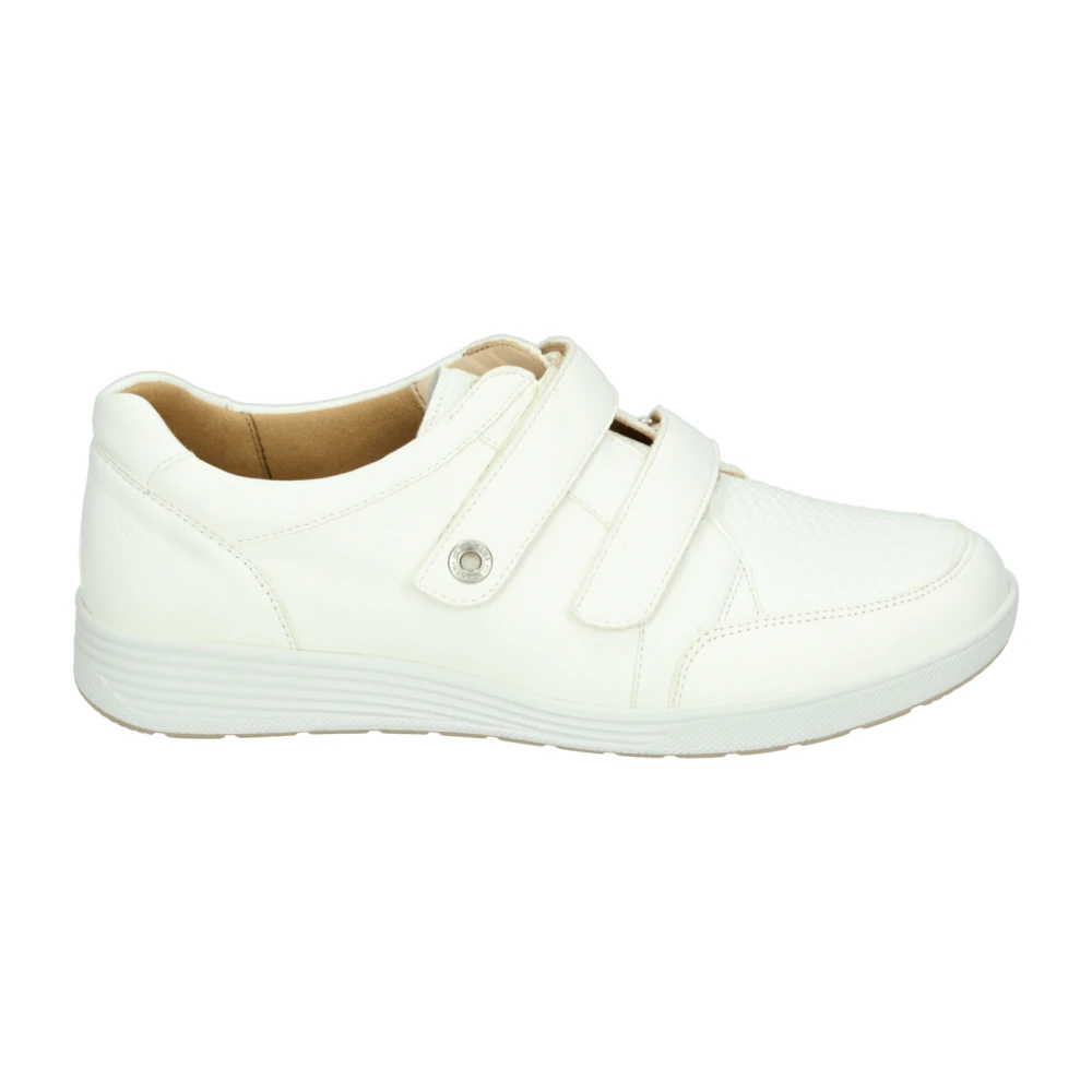 Ganter Sportieve Lage Damesschoenen Leer Dames Schoenen Wit