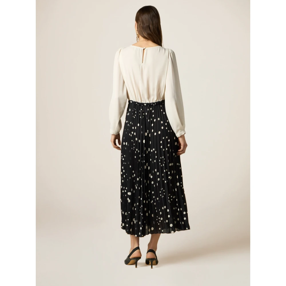 Oltre Lange Jurk met Bedrukte Rok Multicolor Dames