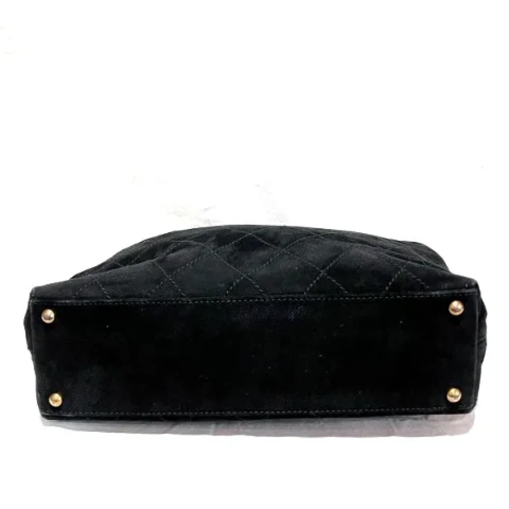 Chanel Vintage Pre-owned Leather totes Black Dames