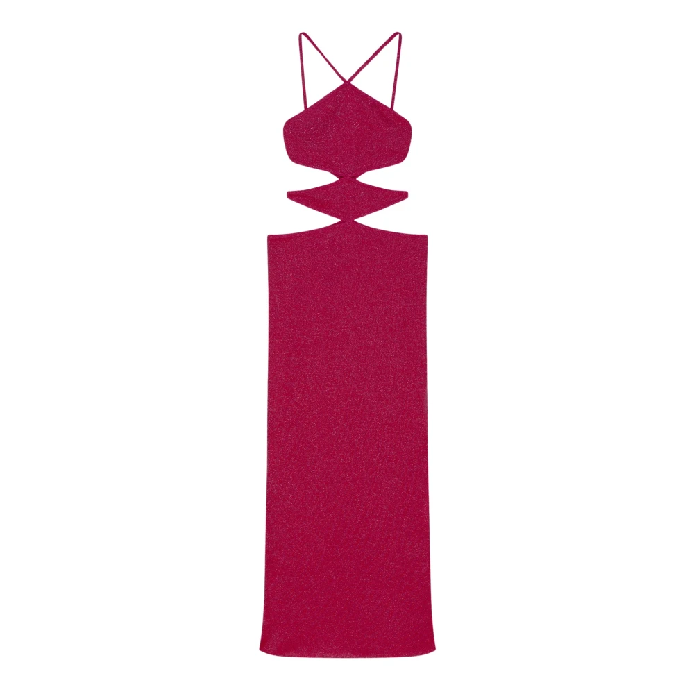 Circus Hotel Fuchsia Gekruiste Band Cut Out Jurk Pink Dames