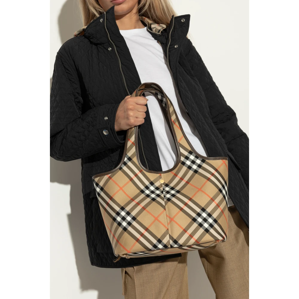 Burberry Katoenen tote tas Beige Dames