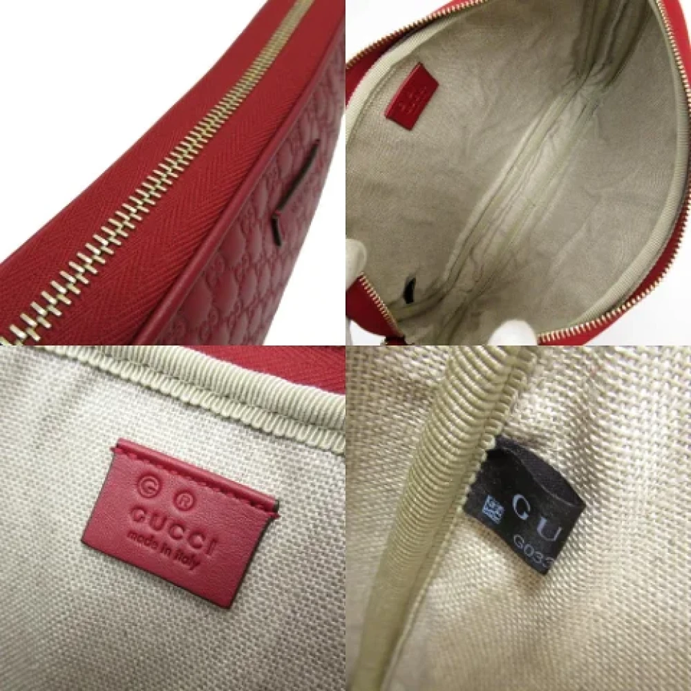 Gucci Vintage Pre-owned Leather shoulder-bags Red Dames