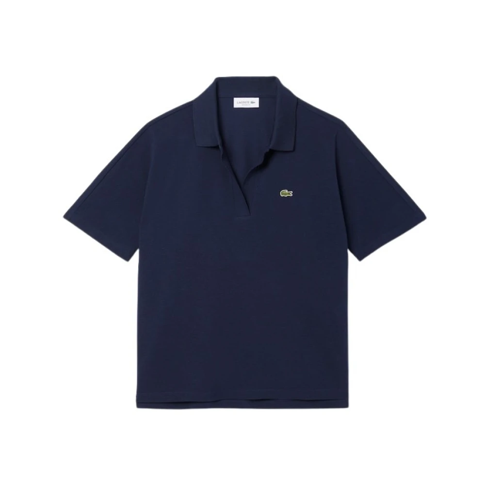 Lacoste Women's Blue Polo Shirts, Xs, Comfortable Cotton Polo Shirt
