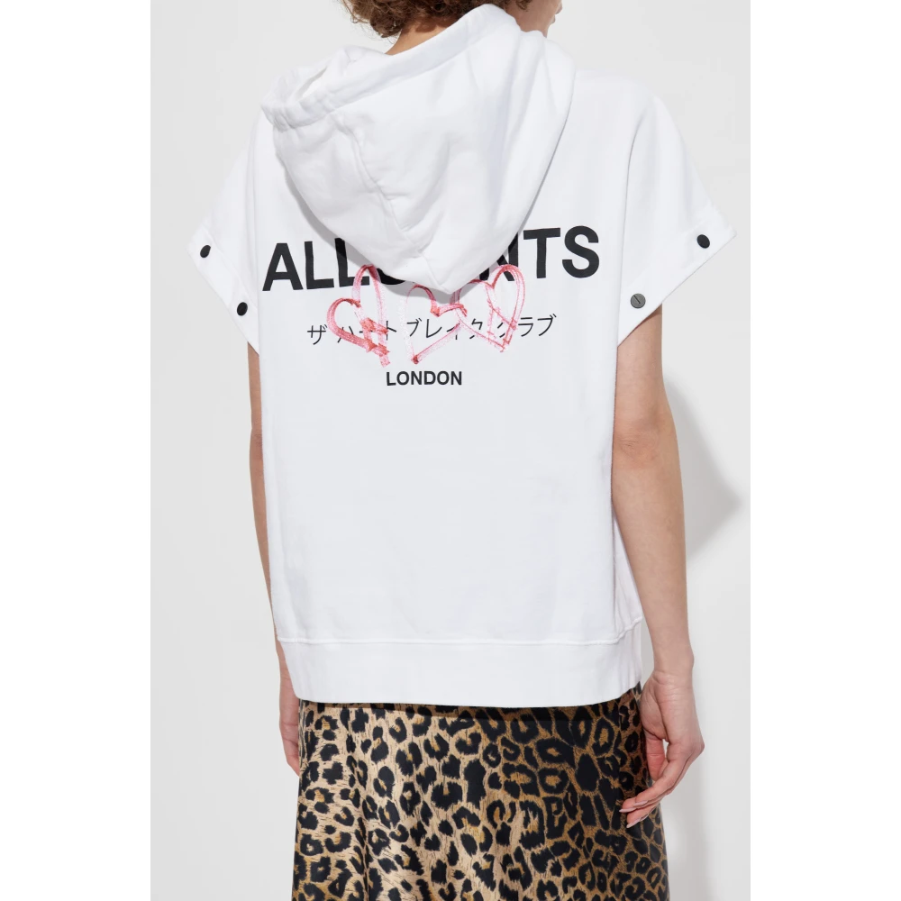 AllSaints Amore Sweatshirt White Dames