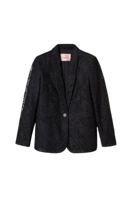 Giacca blazer in pizzo macramè