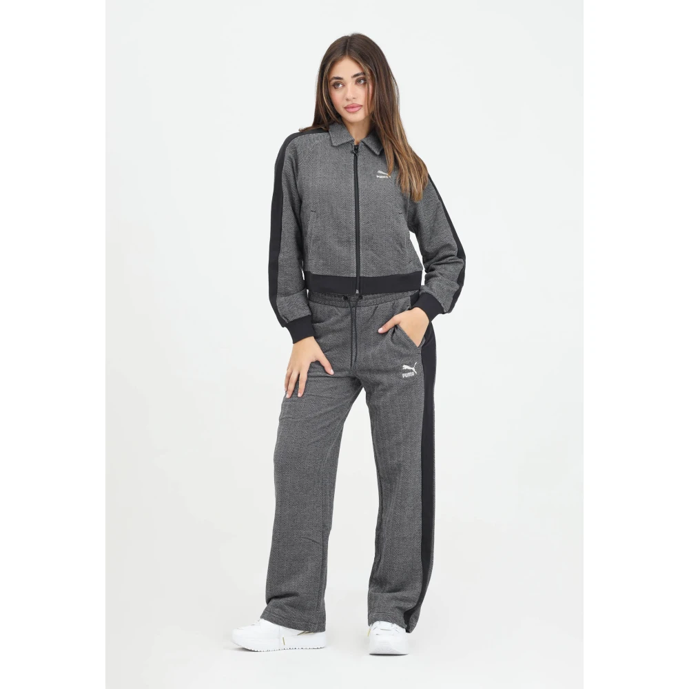 Puma Sportieve T7 Zwarte Trainingsbroek Gray Dames