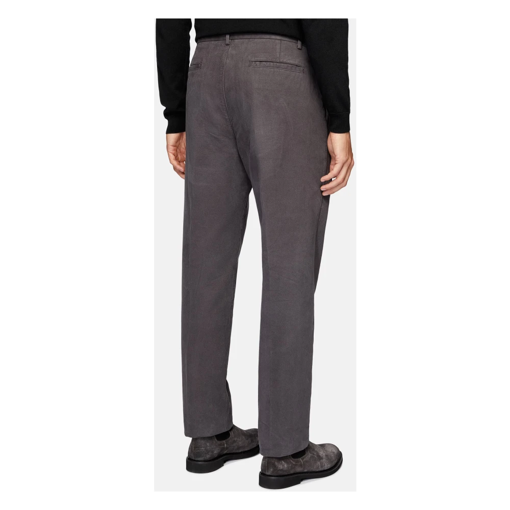 Boggi Milano Katoenen Broek Blue Heren