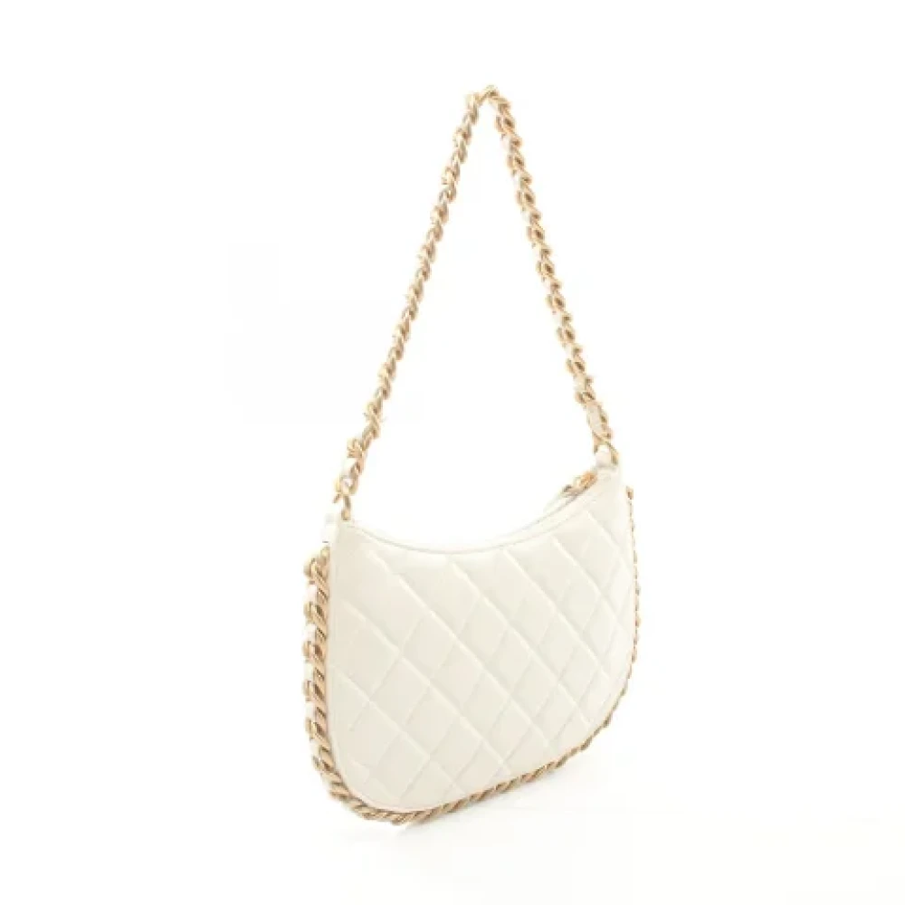 Chanel Vintage Pre-owned Leather chanel-bags White Dames