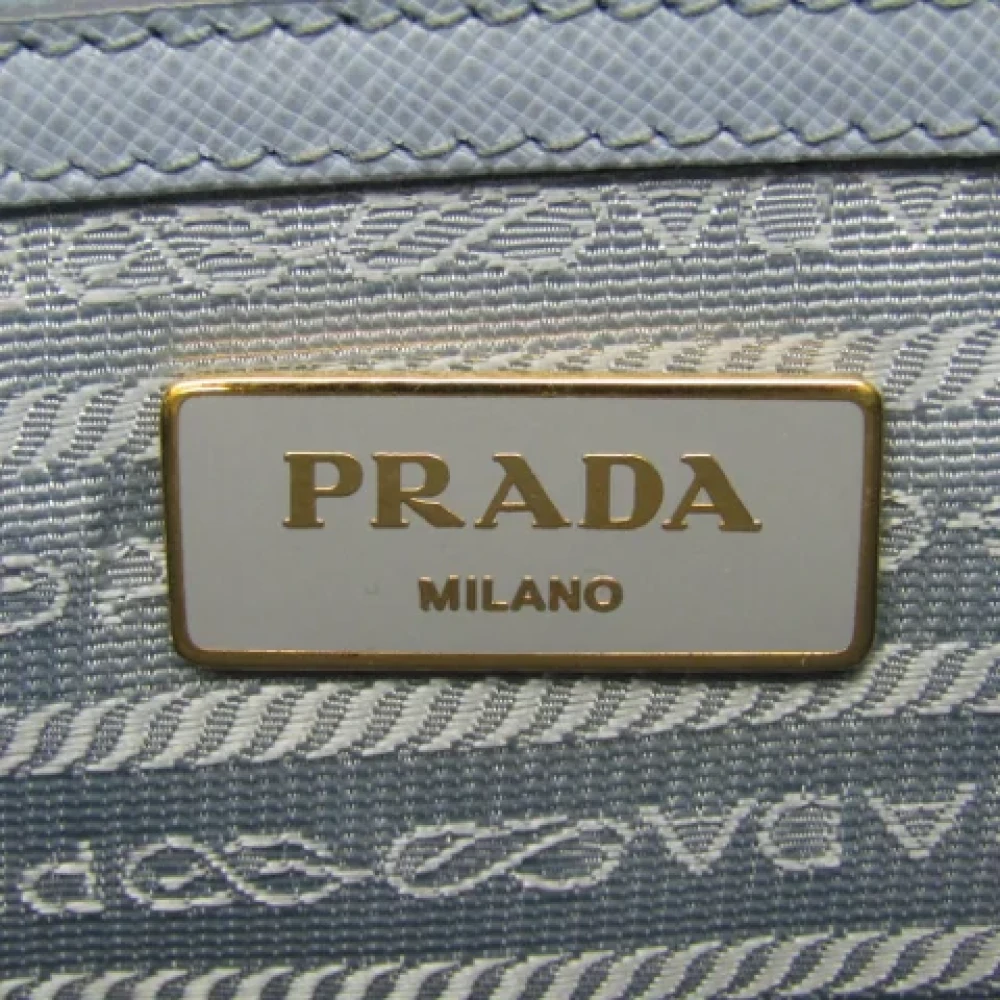 Prada Vintage Pre-owned Leather prada-bags Blue Dames