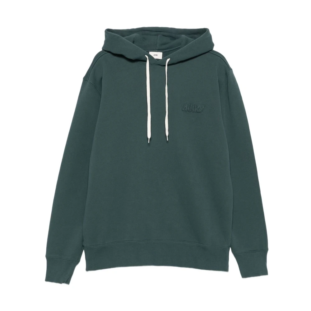 Autry Men's Green Tonal Logo Hoodie - Hoodies - M - Sweatshirts & Hoodies