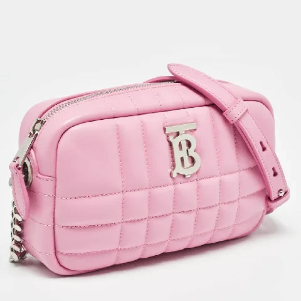 Burberry Vintage Pre-owned Leather shoulder-bags Pink Dames