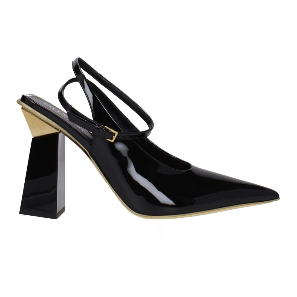 Valentino Garavani Black Leather Sandals - EU36/US6 - Image 2