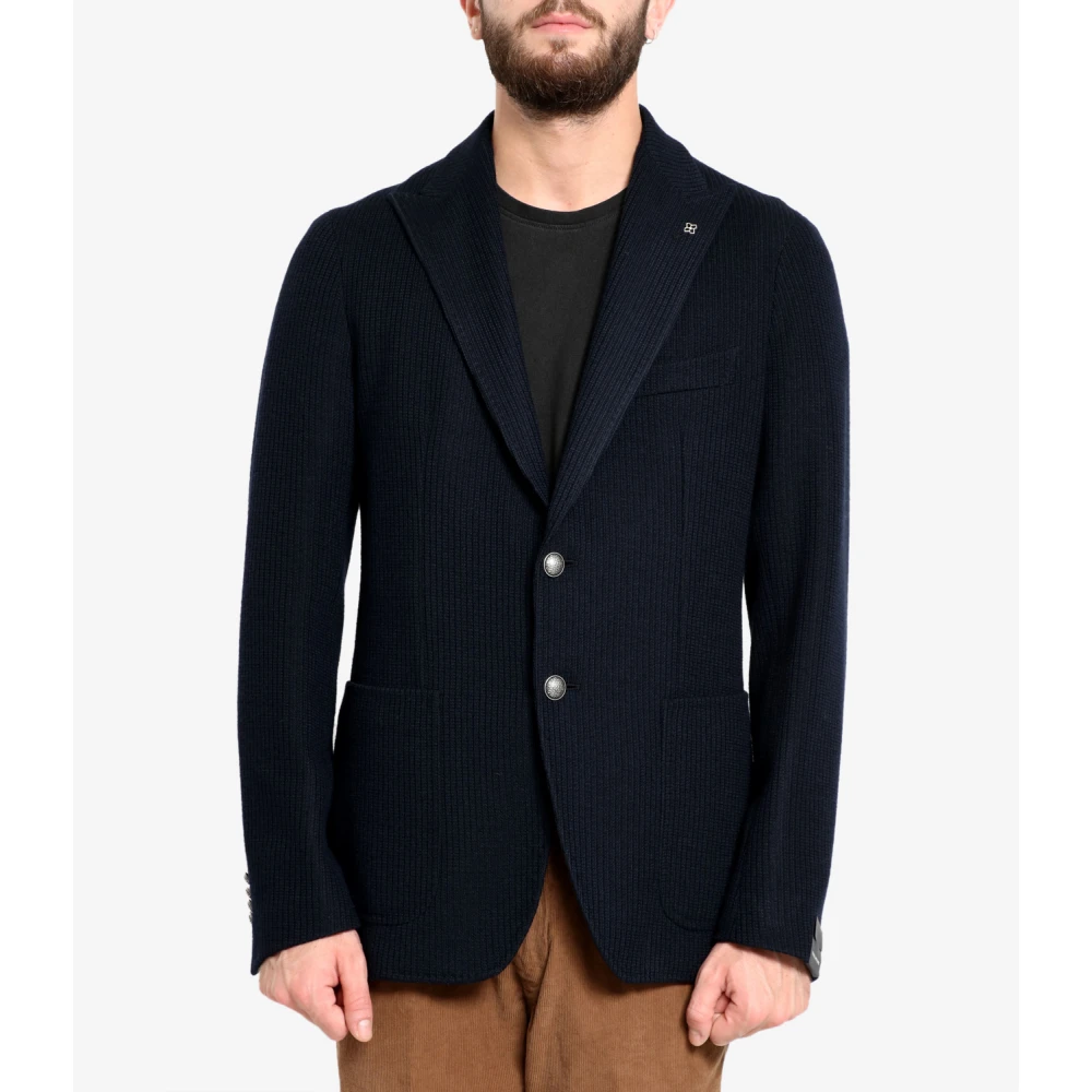 Tagliatore Jassen Blauw Blue Heren