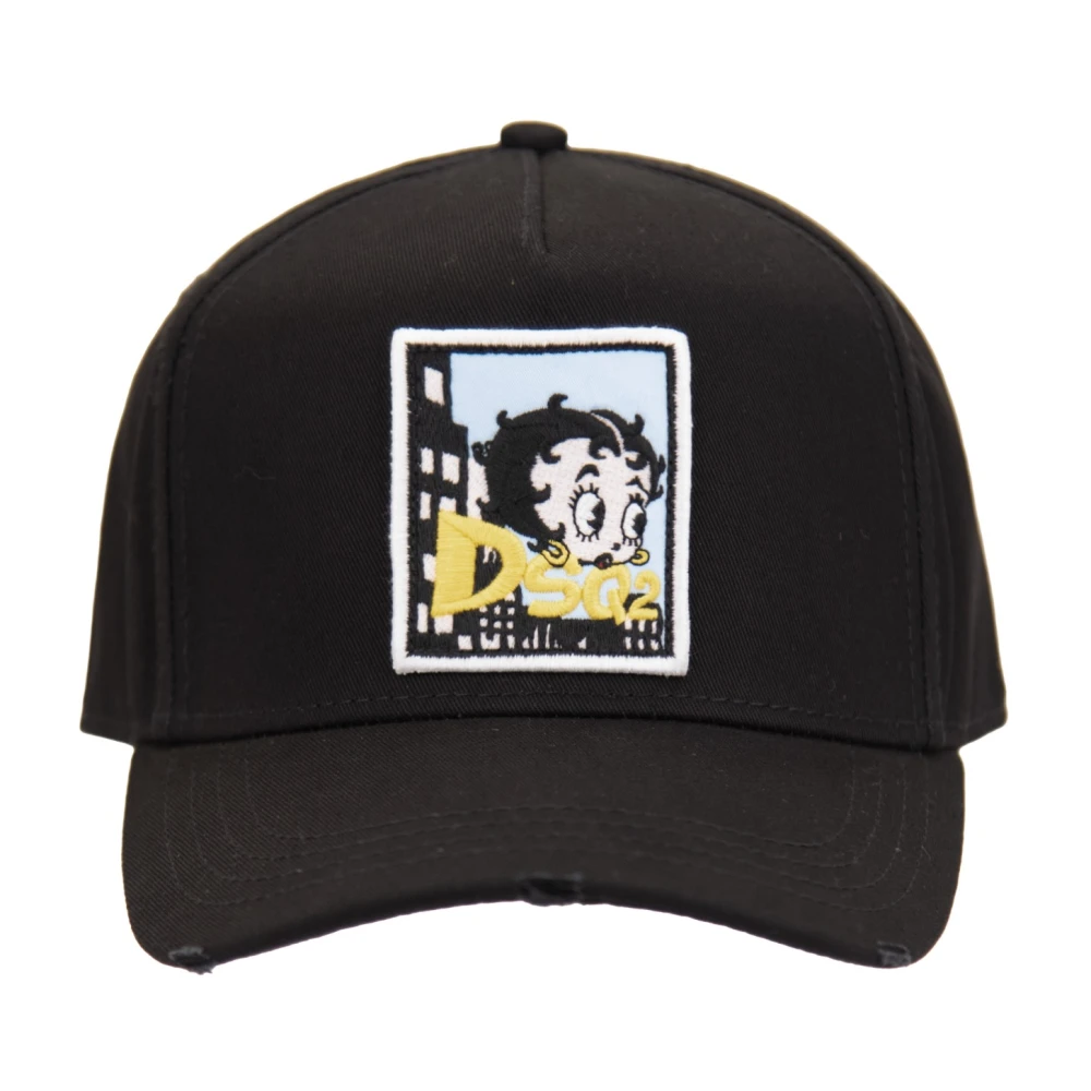 Dsquared2 Unisex Black Hats & Caps, One Size, Baseball Cap