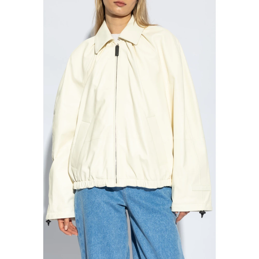 Marni Leren jas Beige Dames