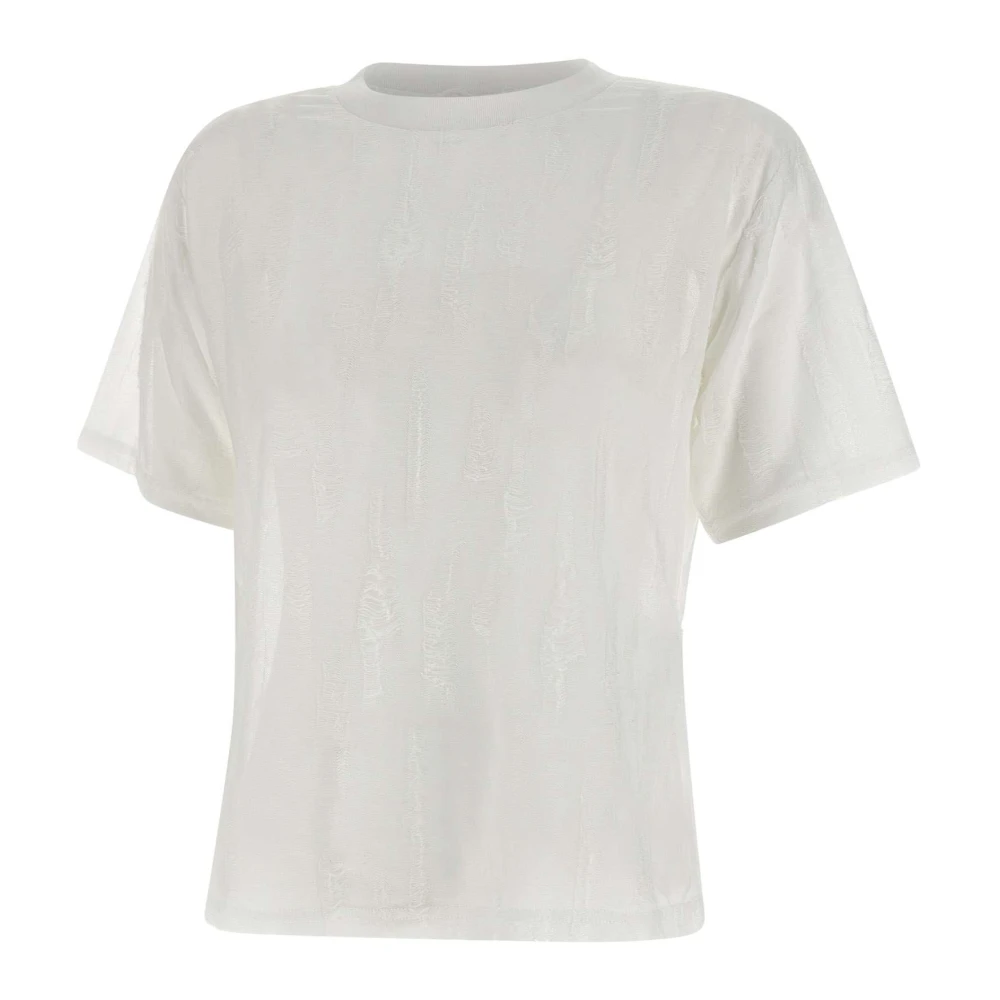 IRO Wit T-shirt met Tapered Effect White Dames