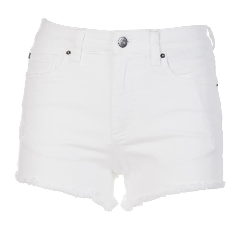 Armani Exchange Witte Denim Shorts White Dames