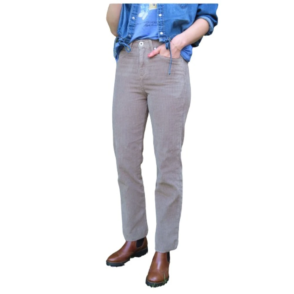 Denim Studio Salomé Corduroy Broek Beige Dames